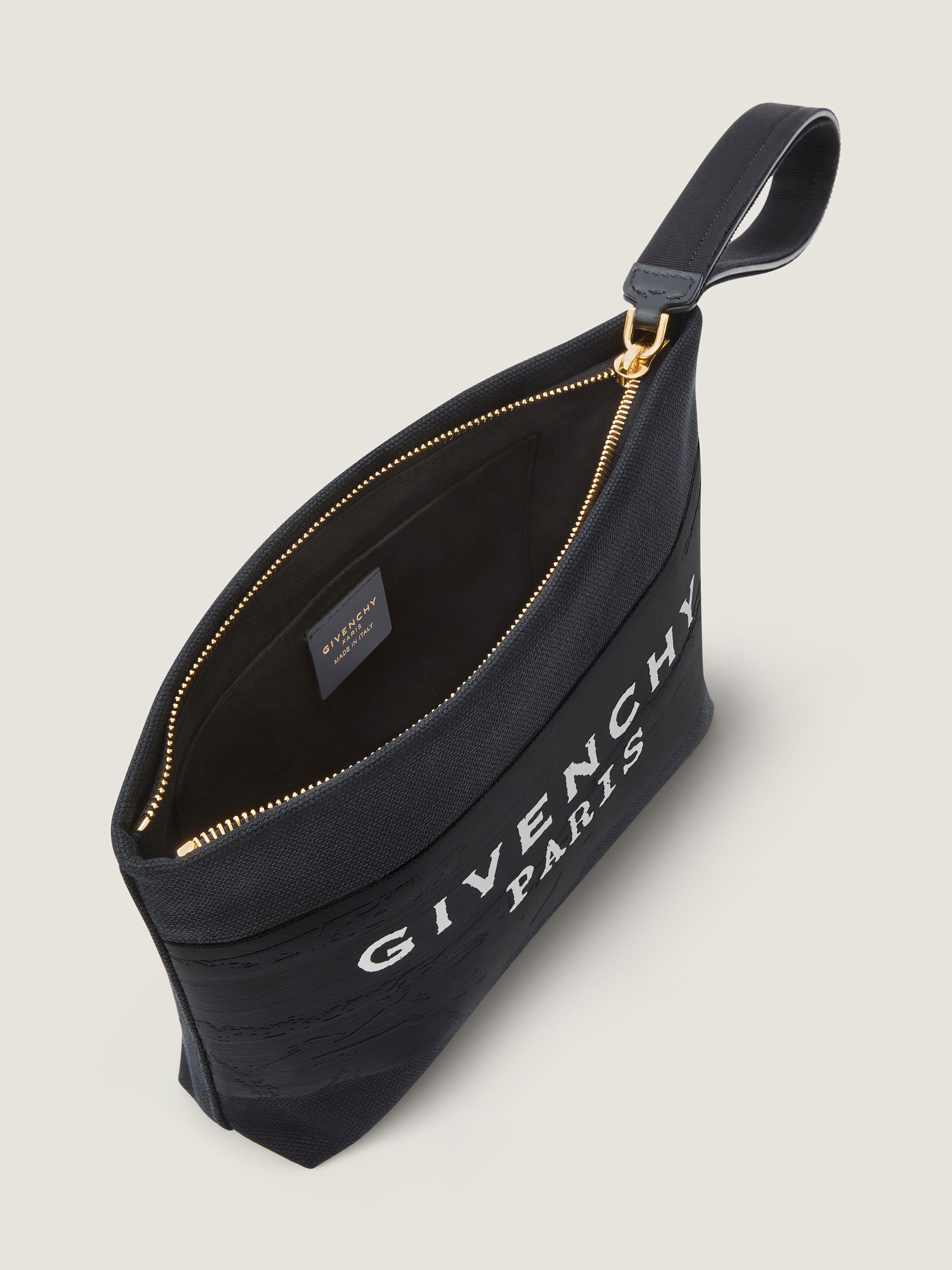 GIVENCHY Tape pouch in canvas